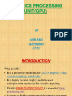 Graphics Processing Unit (Gpu) : BY Amal Raj.R Electronics C.P.T.C