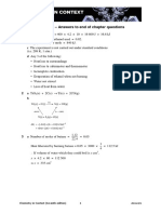 Answers To End of Chapter Questions: A Q M × C × B Number of Moles Ethanol Used 0.02