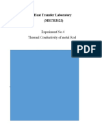 Thermal Coductivity of Metal Rod