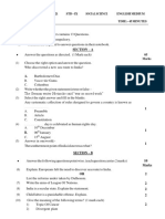 Instructions:: Unit Test - 2 2020 - 2021 STD - Ix Social Science English Medium Total Marks: - 25 Time:-45 Minutes