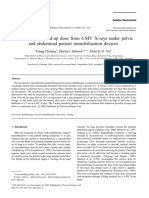 Evaluation of Build Up Dose From 6 MV X Rays Under Pelvic and Abdominal Patient Immovilization Devices