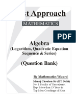 QB AlgebraLogQuadraticProgression