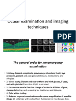 Ocular Examination and Imaging Technique