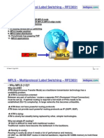 MPLS - Multiprotocol Label Switching - RFC3031: Indigoo
