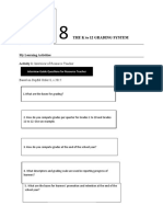 FS5 Field Study Learning Episode: The K To 12 Grading System