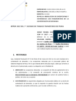 Modelo de Absolucion de Excepciones y Contradigo A La Contestacion de La Demanda