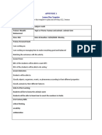 Appendix 1: Lesson Plan Template