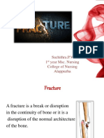 Fracture: Suchithra.P.V 1 Year Msc. Nursing College of Nursing Alappuzha