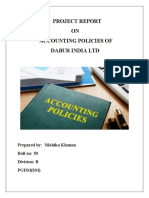 Accounting Policies of Dabur