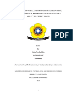 The Effect of Workload, Professional Skepticism, Audit Experience, and Knowledge On Auditor'S Ability To Detect Fraud