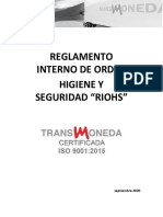 Reglamento Interno Orden Higiene y Seguridad 2020