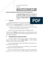 Solicito Nulidad de Resolución Que Corre Traslado de La Acusacion y Demas Resoluciones Dictadas en Etapa Intermedia