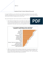 The Statistics and Statistical Tools Used in Market Research