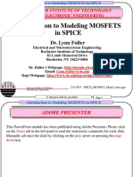 SPICE MOSFET Model Intro