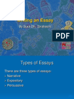 Writing An Essay: by Sura Dh. Ibraheem