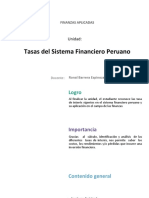 U3 - Tasas Del Sistema Financiero Peruano