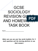 Gcse Sociology Revision Guide and Homework Task Book