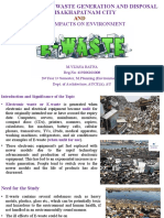 Assessment of Electronic Waste Generation and Disposal in