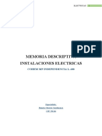 Memoria Descriptiva de Instalacion Electrica - CB