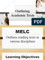 EAPP Week 5 Lesson 5 Oulining An Academic Texts