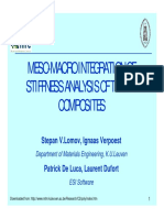 Meso-Macro Integration of Stiffness Analysis of Textile Composites