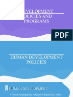 Group 3 Report DEVELOPMENT POLICIES AND PROGRAMS FINAL