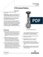 Product Bulletin Fisher Yd Ys Control Valves en 125150 PDF