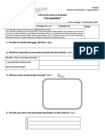 Informe de Lectura Lenguaje - Carcajadablas