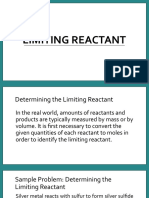 Chem - Limiting Reactant and Percent Yield