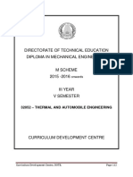 Thermal and Automobile Engineering