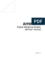 AHW Series Digital Weighing Scales Service Manual