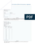 How Are Analytic Functions Different From Group or Aggregate Functions?