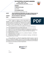 Solicito Modificacion Presupuestal