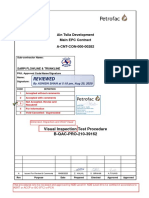 Ain Tsila Development Main EPC Contract A-CNT-CON-000-00282: Visual Inspection Test Procedure B-QAC-PRO-210-39162