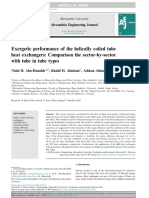 Exergetic Performance of The Helically Coiled Tube Heat Exchangers: Comparison The Sector-By-Sector With Tube in Tube Types