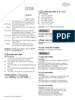 Listening Answer Key: Term Test 1