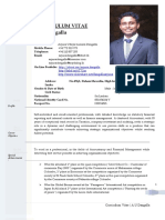 Curriculum Vitae A.U. Dangalla: Full Name: Mobile Phone: Telephone: Email