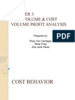 Chapter 3 - Cost Volume and Cost Volume Profit Analysis