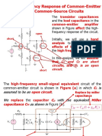 High-Frequency Response of Common-Emitter and Common-Source Circuits