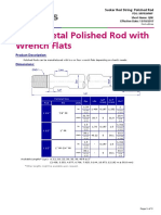 Spray Metal Polished Rod With Wrench Flats: Product Description