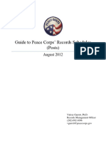 Guide To Peace Corps Records Schedules