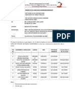 Informe N 17 Ingreso de Personal