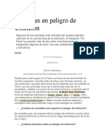 Animales en Peligro de Extinción PDF