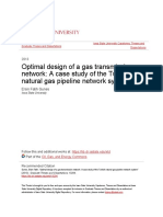 Optimal Design of A Gas Transmission Network - A Case Study of The