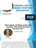 Rousseau and The Current System of Education