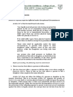 Crimes Against Persons - Death or Physical Injuries Inflicted Under Exceptional Circumstances (Criminal Law 2) PDF