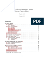 Two-And Three-Dimensional Motion (Symon Chapter Three) : Physics A300 Spring 2006