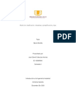 Matriz de Clasificación Ingenieria Industrial