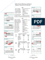 Kingfisher School of Business and Finance Collegiate Calendar For SY 2020-2021