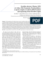 NA A Nascent Species Complex Revealed by RFLP Analysis and Sequencing of The ITS Rdna